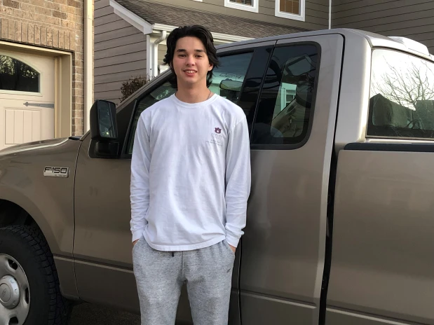 Keaton with Garry’s 2004 Ford F150.